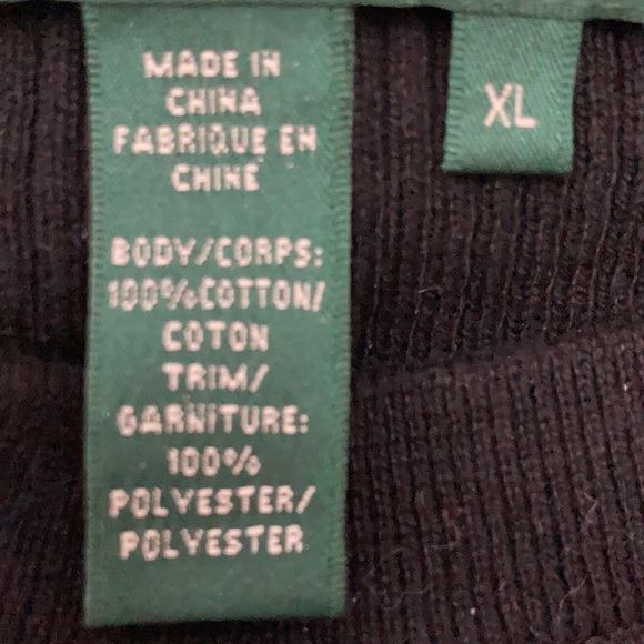 NWT Vintage Lauren Ralph Lauren Black Longsleeve Blouse Size XL - Picture 11 of 13